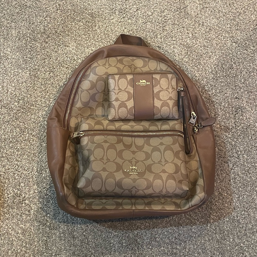 Coach backpack and wallet